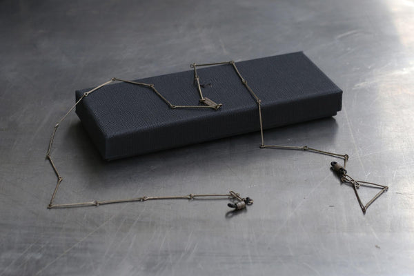 Rigards Hand-hammered Copper Eyeglass Chain AT004 Series Collection RG-AT004-HUI Grey